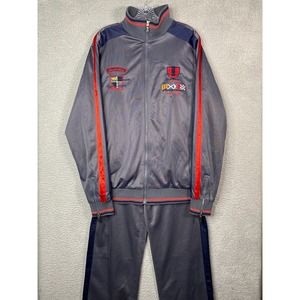 Paul & Shark Yachting Track Suit Mens XL Gray Full Zip Embroidered 2 Piece